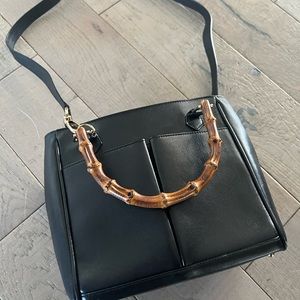 GUCCI  Bamboo Mini Hand Bag Leather